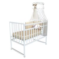 Кровать детская Magico MINI-2 колесо-качалка (Кр1-02м) Белый