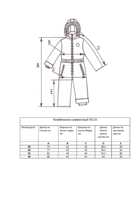 Детский комбинезон совместный 93-23